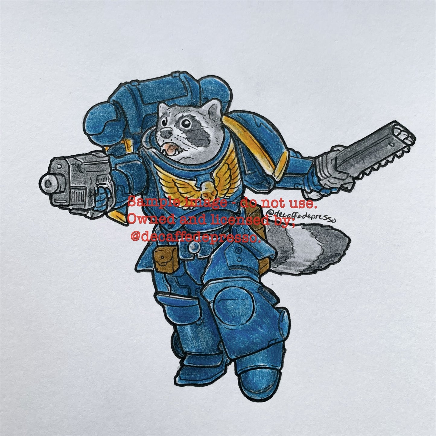Space marine raccoon 3