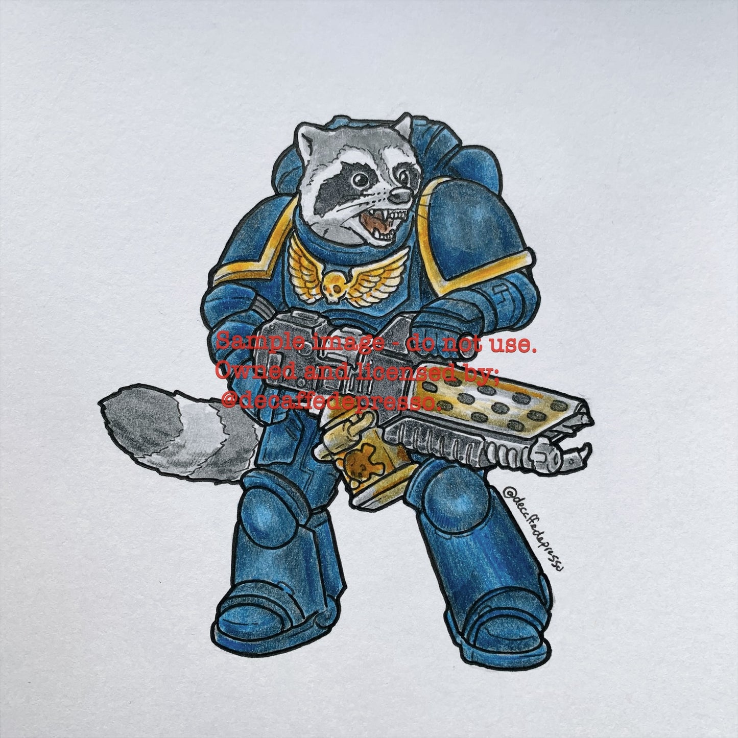 Space marine raccoon 2