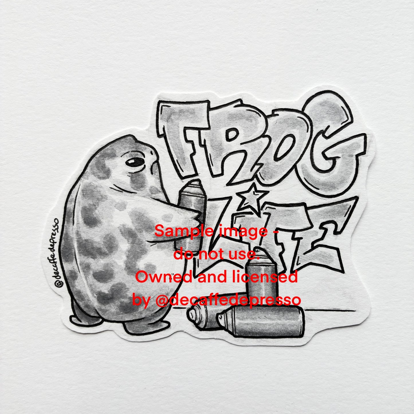 Graffiti frog