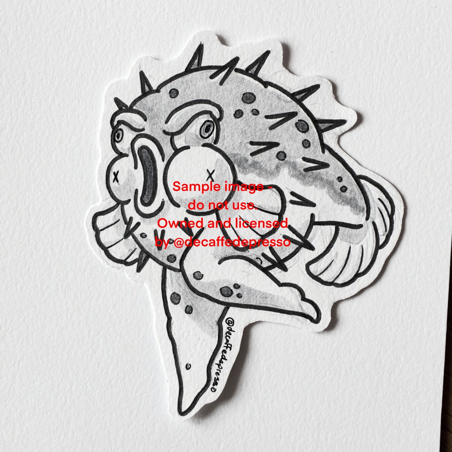 Reverse mermaid (puffer fish)