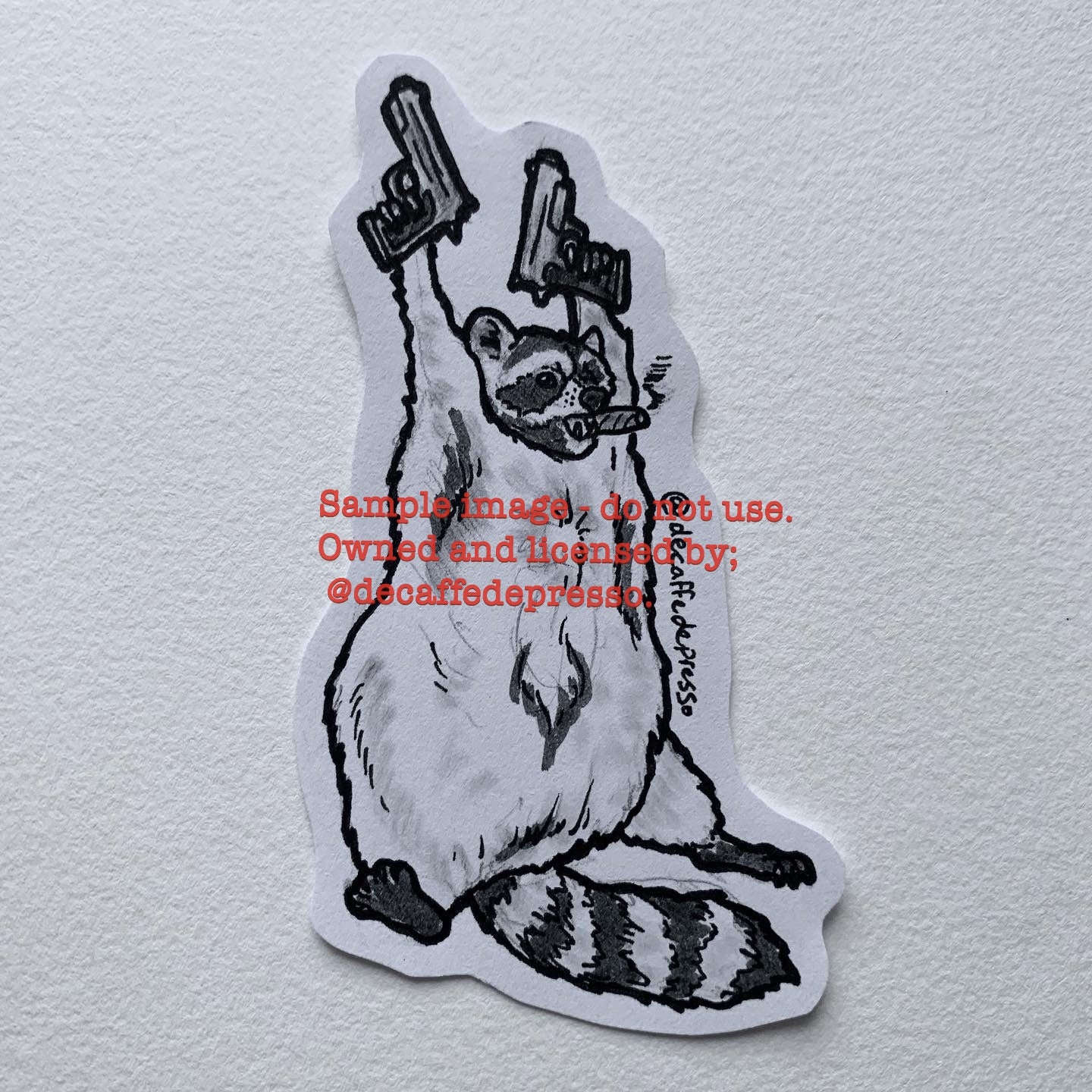 Military raccoon (Dual pistols) Decaffedepresso