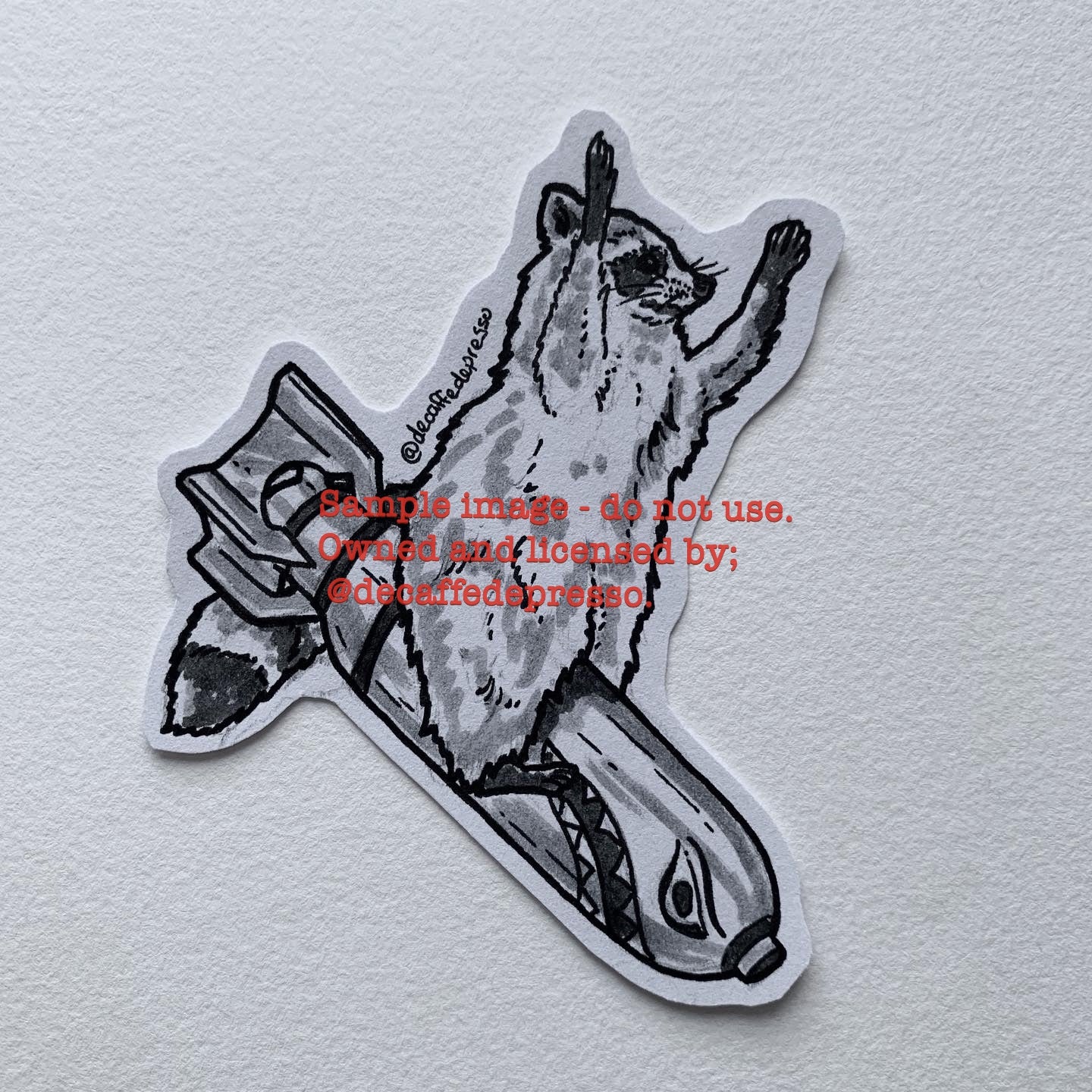 Military raccoon (Bomb rider)