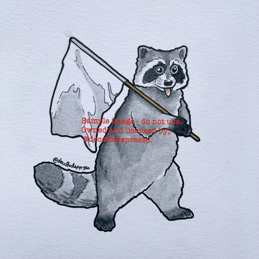 Pride raccoon (flag - large)