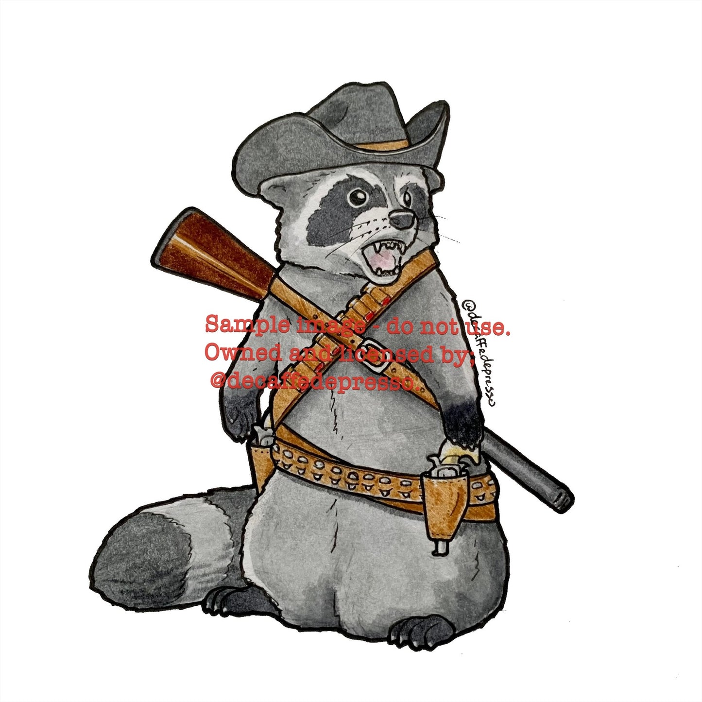 Cowboy raccoon