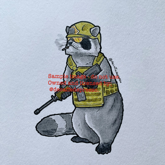 Platoon raccoon AR-15