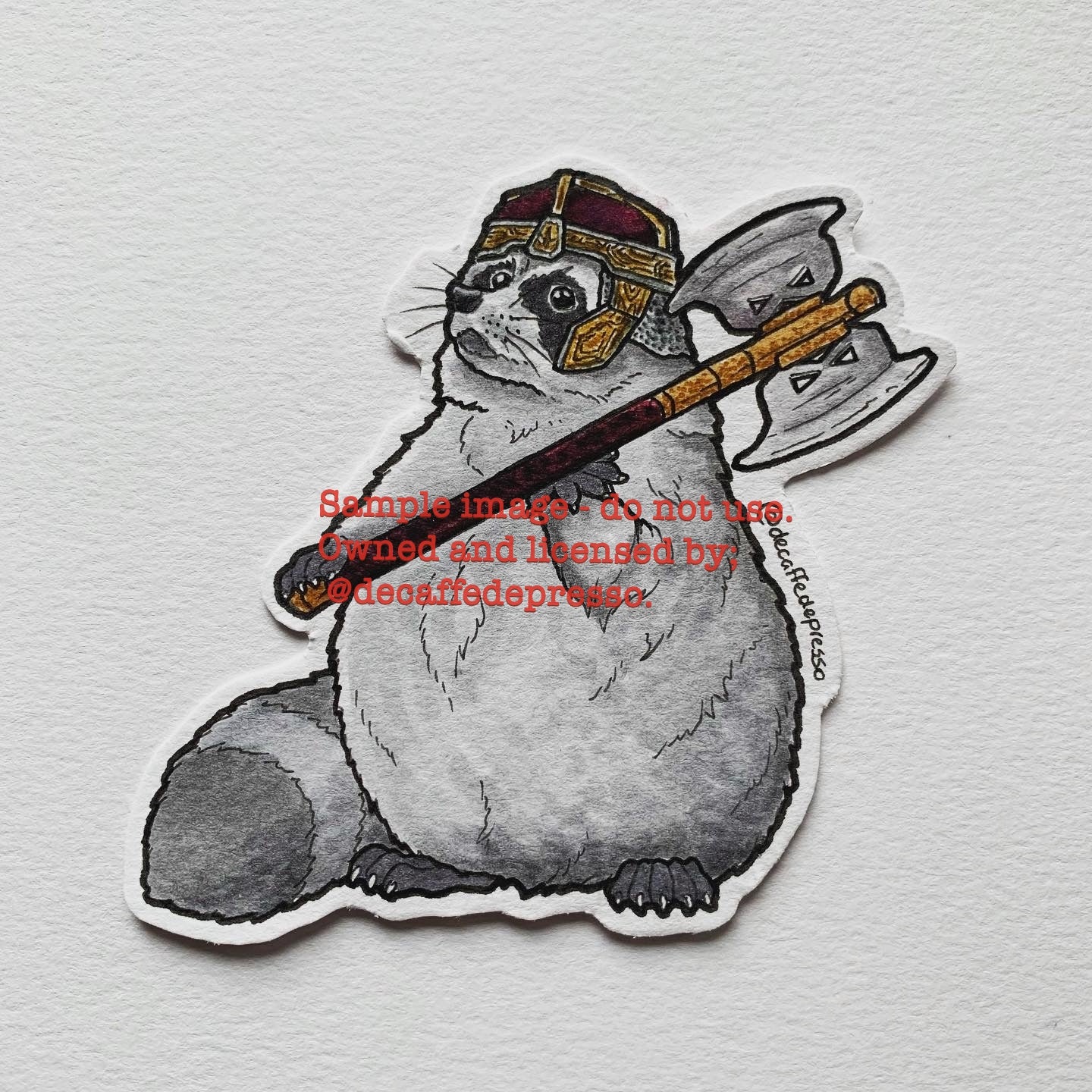 Gimli raccoon (LOTR)