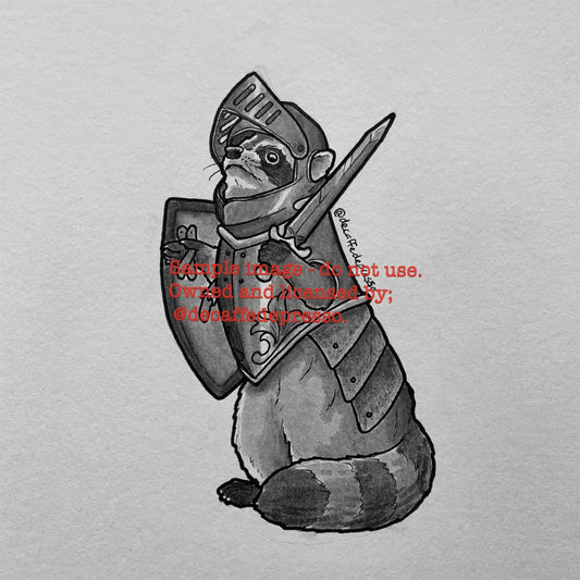 Paladin raccoon (DnD)