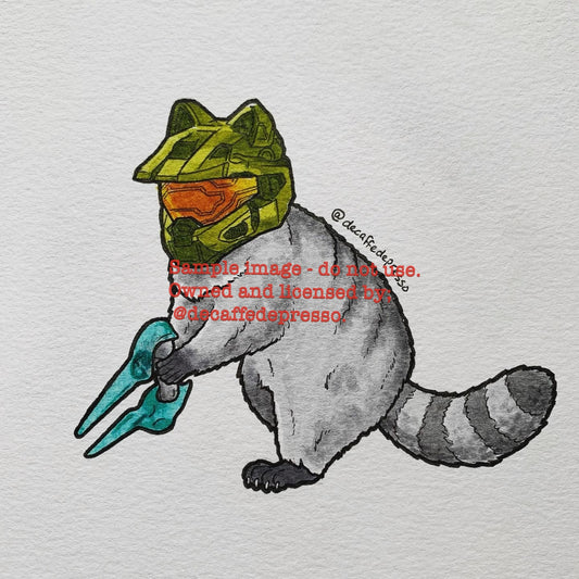 Game raccoon (Halo - Master Chief)