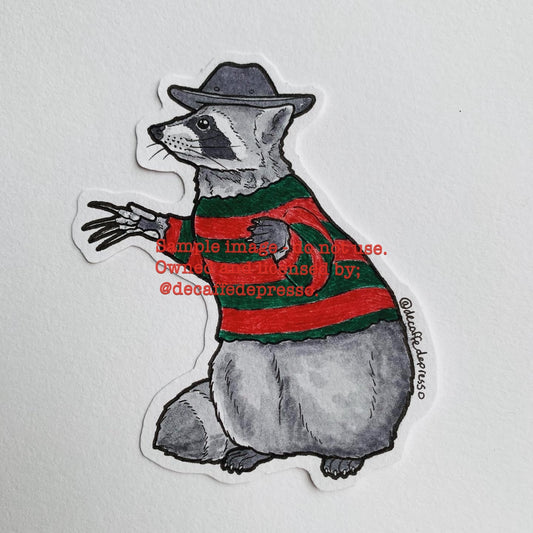 Freddy Krueger raccoon (Halloween)