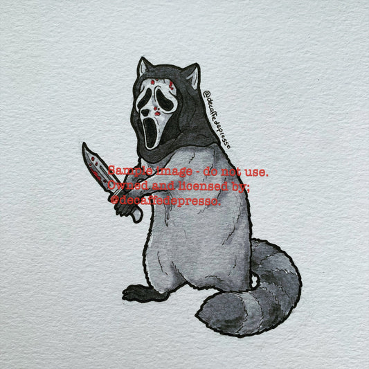 Ghostface raccoon (Scream)