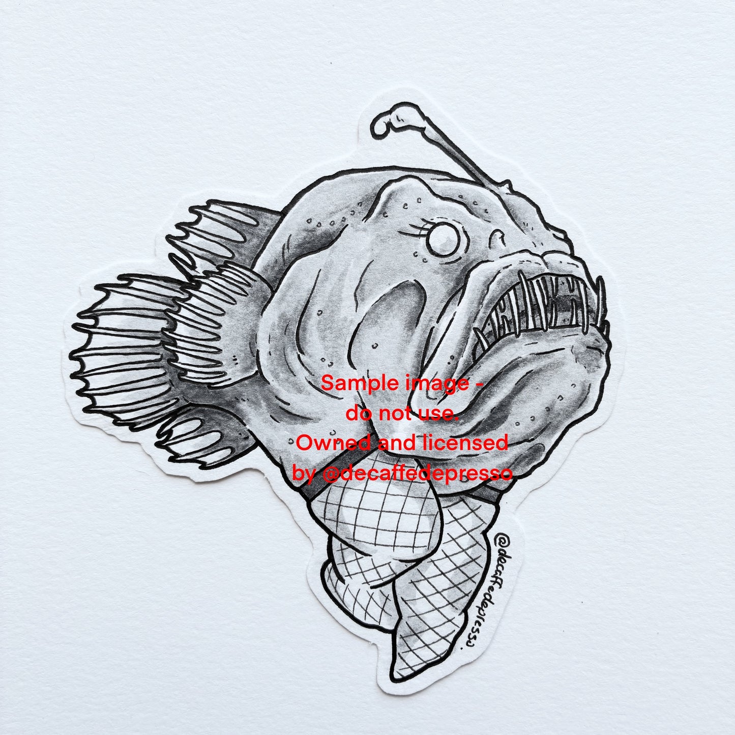 Angler fish reverse mermaid