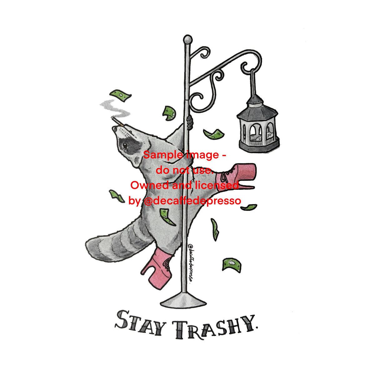 Pole raccoon