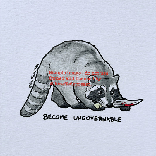 Ungovernable raccoon (knife)