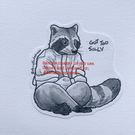 Silly raccoon