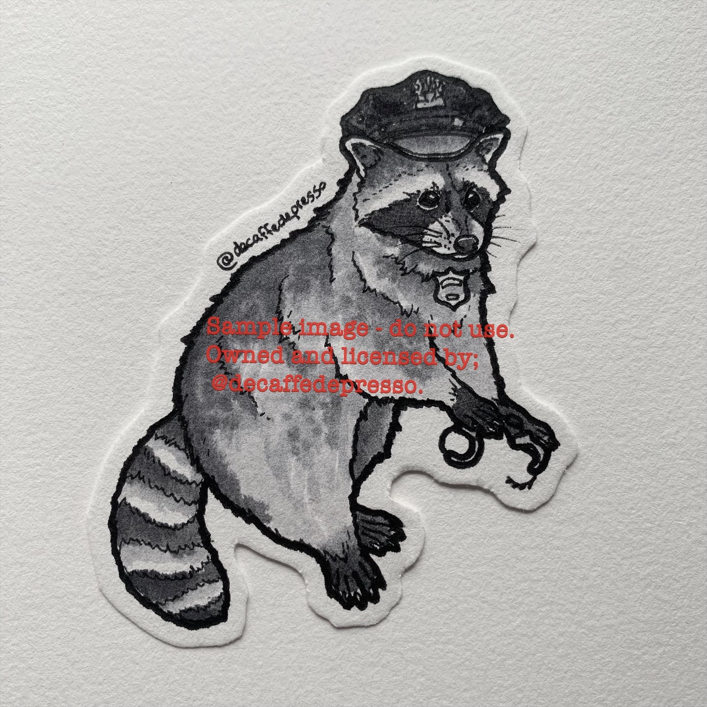 Police raccoon 1 (cop)