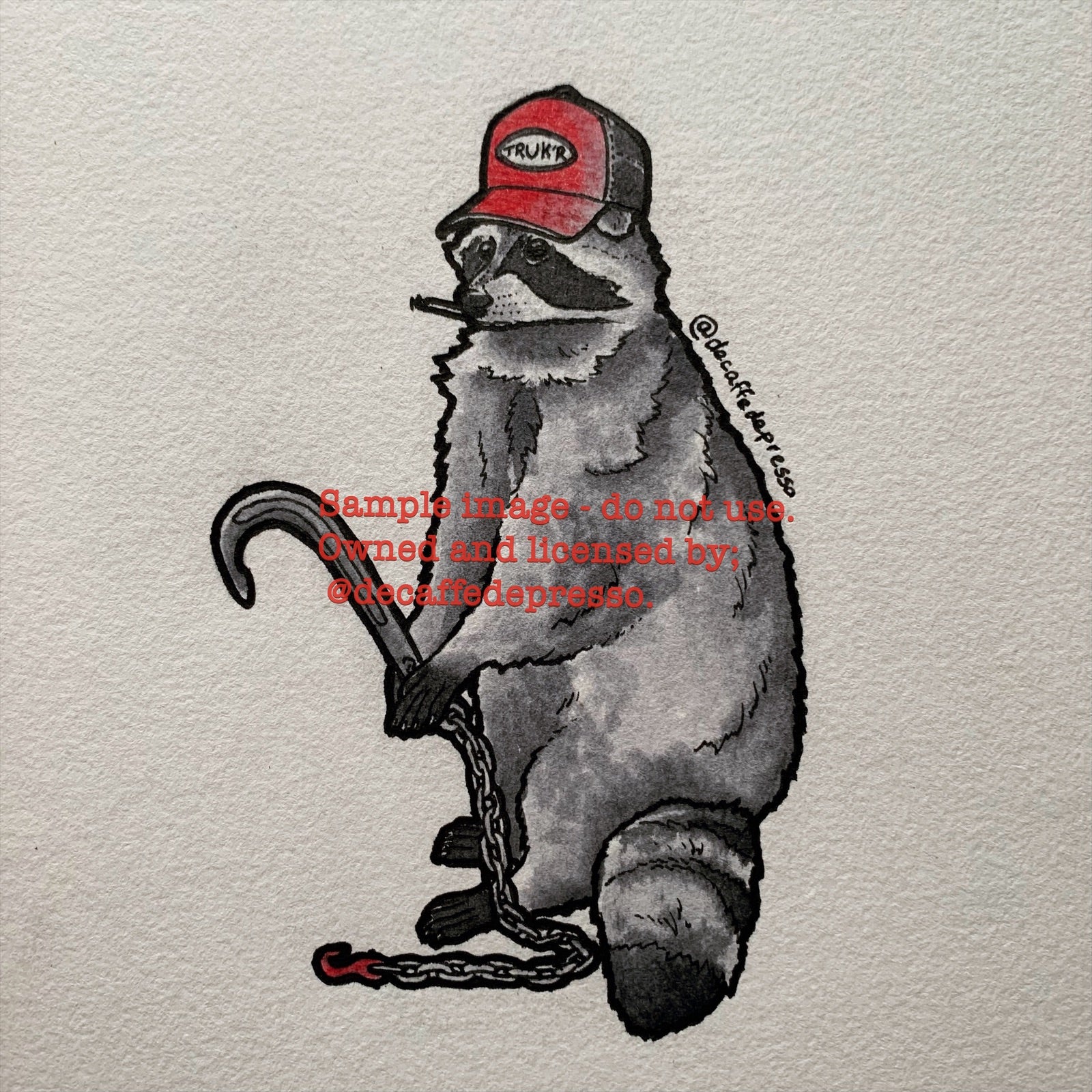 Expresso Racoons Trucker raccoon – Decaffedepresso