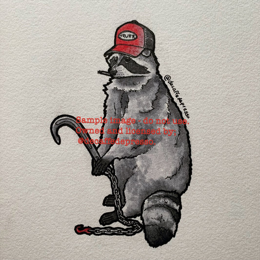 Trucker raccoon