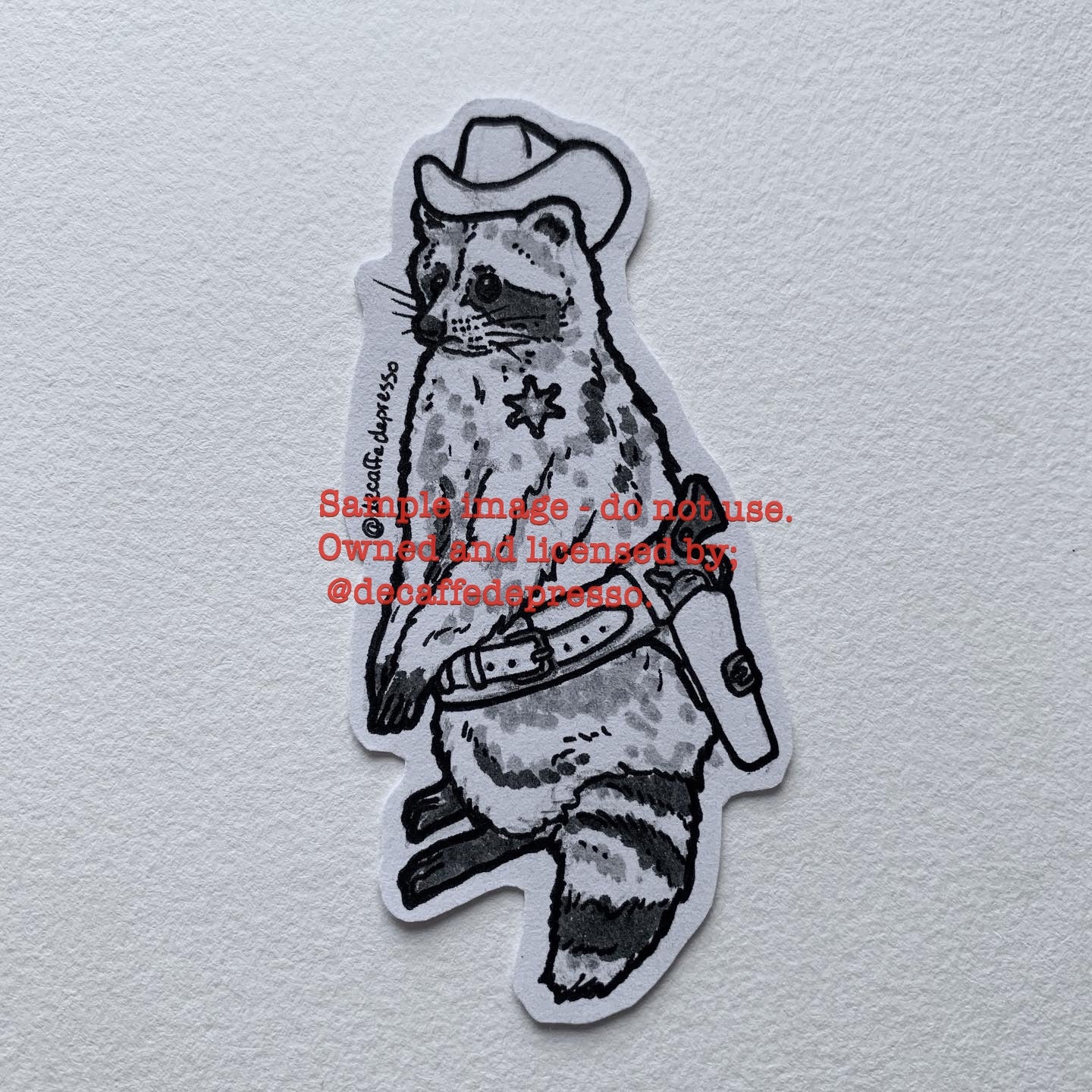 twin-lark741: racoon tattoo sketch