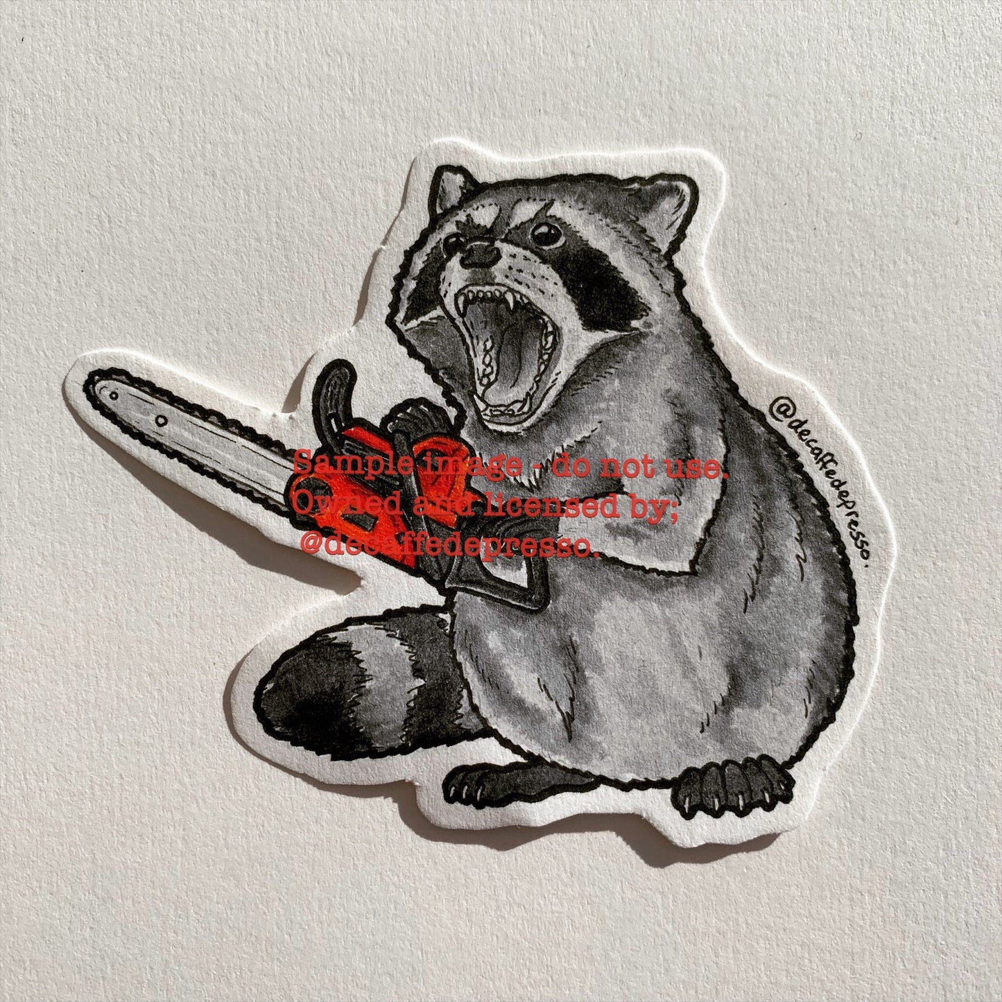 Chainsaw raccoon (arborist)