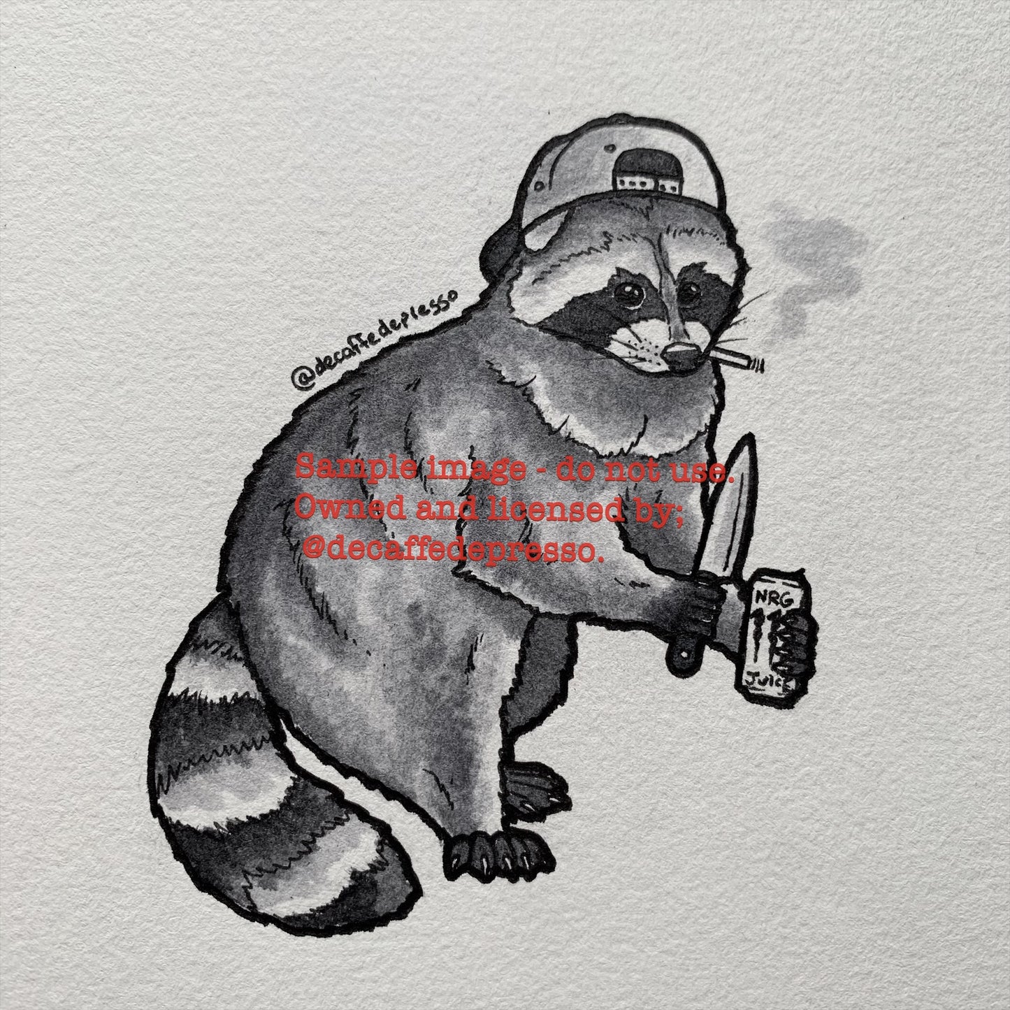 Chef raccoon (line cook)