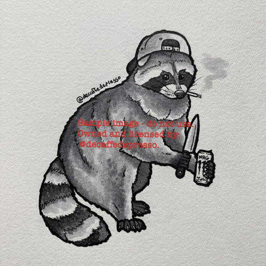 Chef raccoon (line cook)