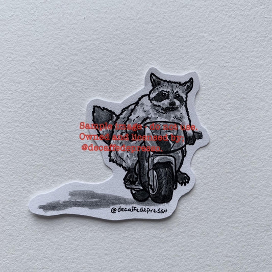 Biker raccoon 2