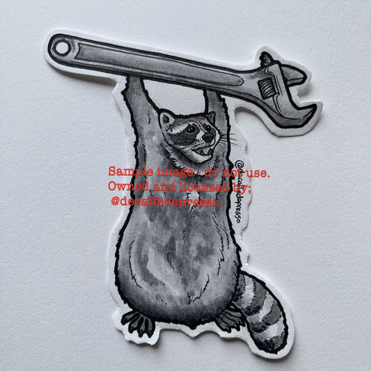 Mechanic Raccoon (wrench)