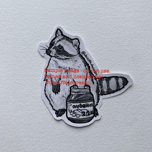 Foodie raccoon (Nutella)