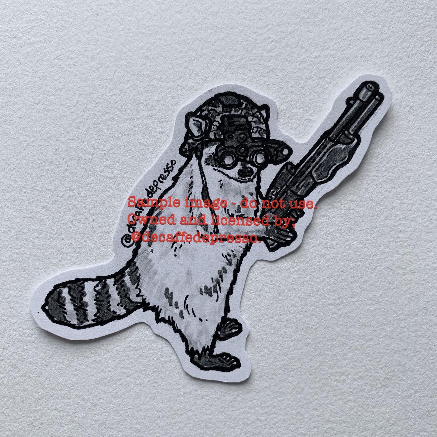 Military raccoon (Spas-12)