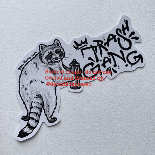 Graffiti raccoon