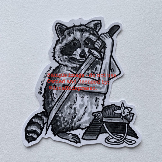 Weapon raccoon (Katana)